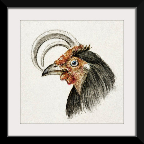 "Head of a Rooster (1816)", Jean Bernard