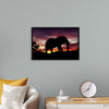 "African Elephant at Sunset"