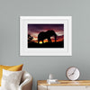 "African Elephant at Sunset"