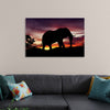 "African Elephant at Sunset"