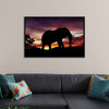 "African Elephant at Sunset"