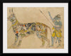 "Fictional cat detail from Pari holding a unique animal. 19th cent. Rajput style Bhopal museum"