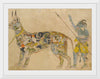 "Fictional cat detail from Pari holding a unique animal. 19th cent. Rajput style Bhopal museum"