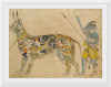 "Fictional cat detail from Pari holding a unique animal. 19th cent. Rajput style Bhopal museum"