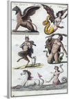 "Mythical creatures from Bilderbuch für Kinder (1790 and 1830)", Friedrich Justin Bertuch