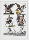 "Mythical creatures from Bilderbuch für Kinder (1790 and 1830)", Friedrich Justin Bertuch