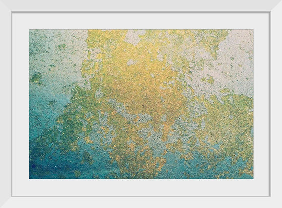 "Blue and Gold Abstract Map"