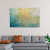 "Blue and Gold Abstract Map"