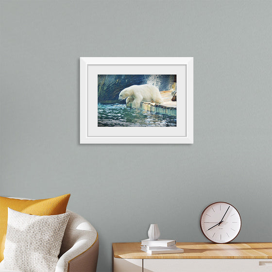 "Polar Bear in the Water"