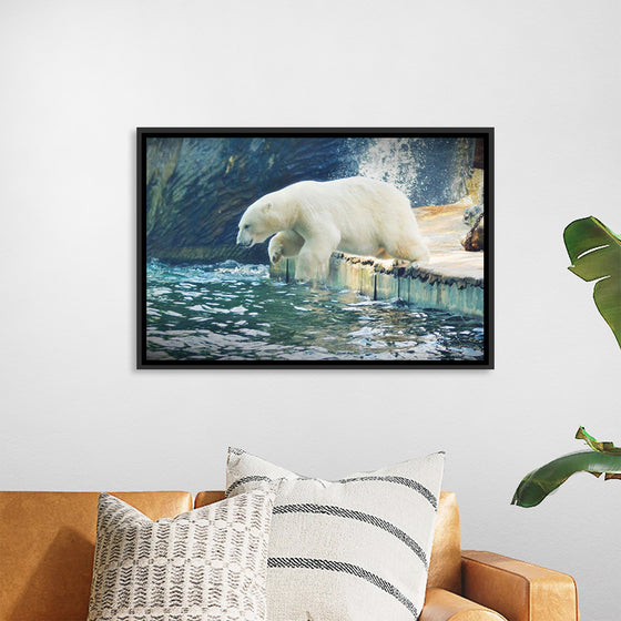 "Polar Bear in the Water"