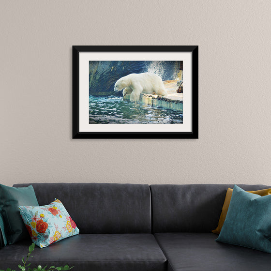 "Polar Bear in the Water"