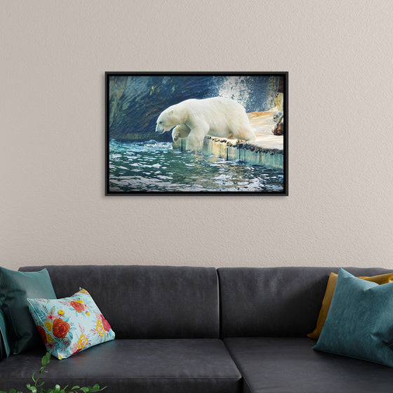 "Polar Bear in the Water"