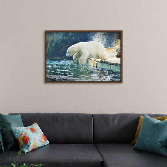 "Polar Bear in the Water"