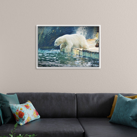 "Polar Bear in the Water"