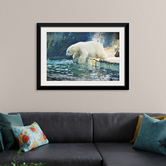 "Polar Bear in the Water"