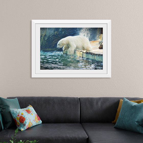 "Polar Bear in the Water"