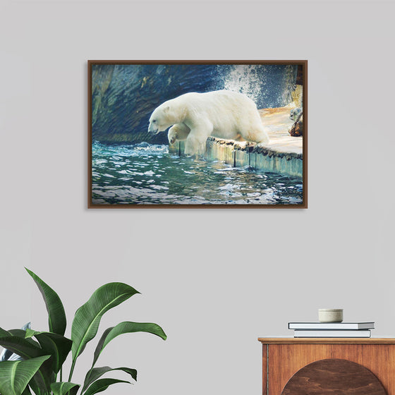 "Polar Bear in the Water"