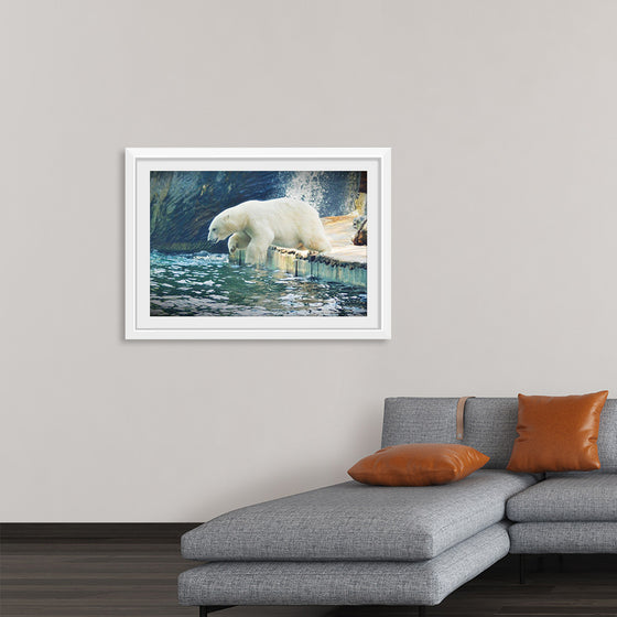 "Polar Bear in the Water"