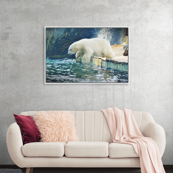 "Polar Bear in the Water"