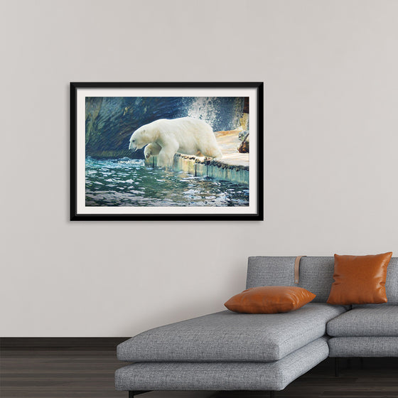 "Polar Bear in the Water"