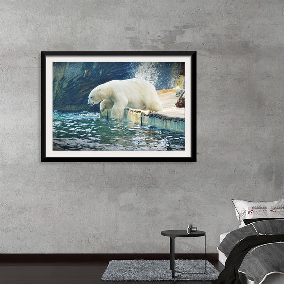 "Polar Bear in the Water"