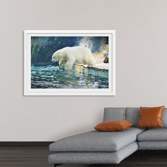 "Polar Bear in the Water"