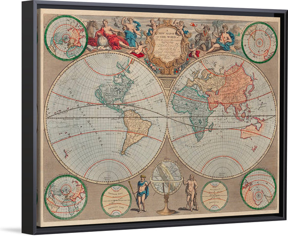 "A New Map of The World: From The Latest Observations (1720)", John Senex