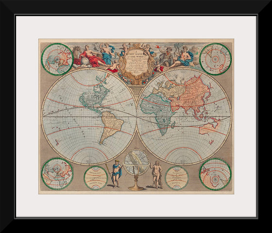 "A New Map of The World: From The Latest Observations (1720)", John Senex