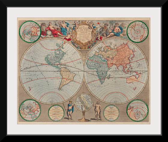 "A New Map of The World: From The Latest Observations (1720)", John Senex