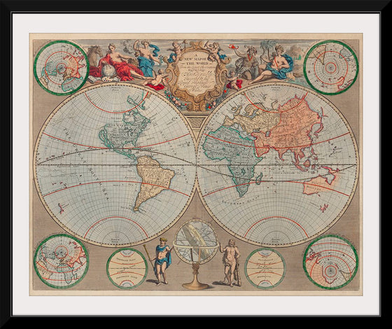 "A New Map of The World: From The Latest Observations (1720)", John Senex