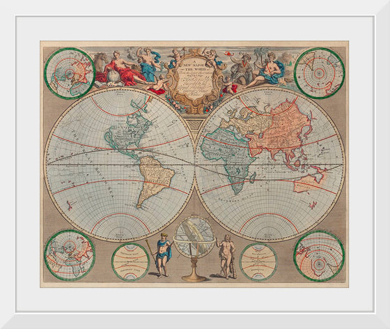 "A New Map of The World: From The Latest Observations (1720)", John Senex