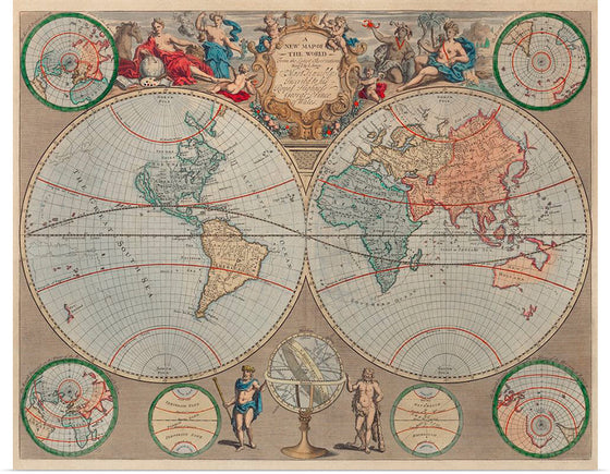 "A New Map of The World: From The Latest Observations (1720)", John Senex