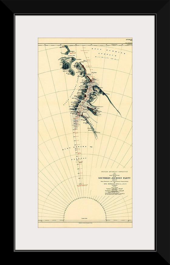 "Route and Surveys of the Southern Journey Party", Royal Geographic Society