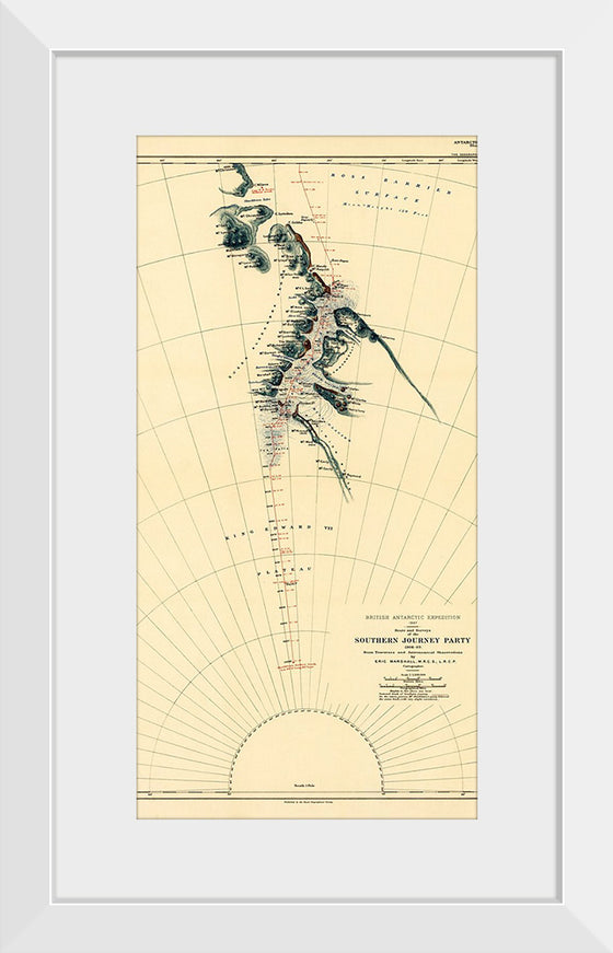 "Route and Surveys of the Southern Journey Party", Royal Geographic Society