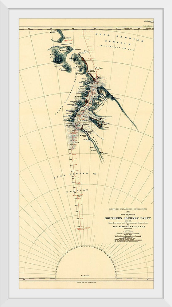 "Route and Surveys of the Southern Journey Party", Royal Geographic Society