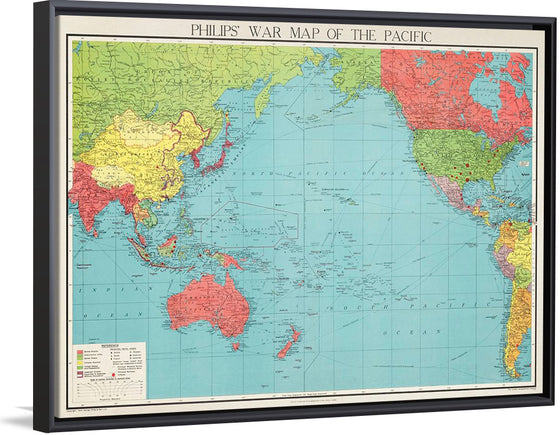 "Philips' war map of the Pacific (1945)", George Philip and Son Limited
