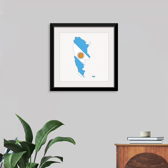 "Argentina Map Flag Illustration"