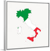 "Italy Flag Map"