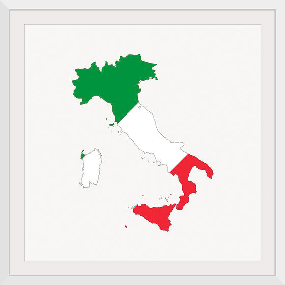 "Italy Flag Map"