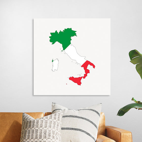 "Italy Flag Map"