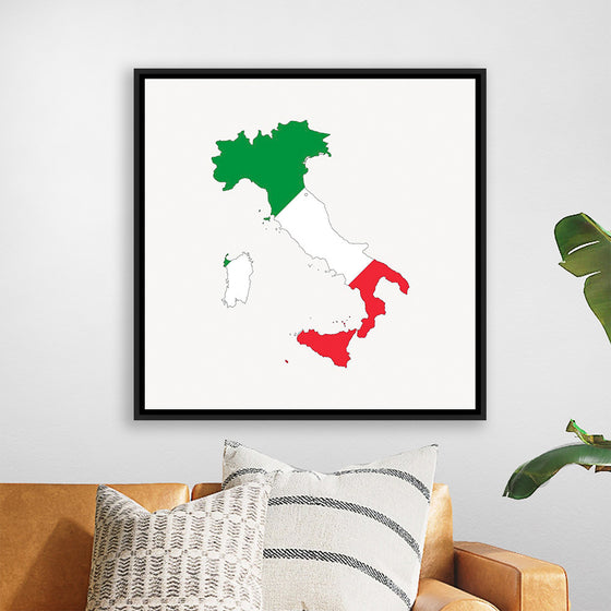 "Italy Flag Map"