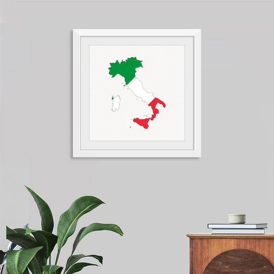 "Italy Flag Map"