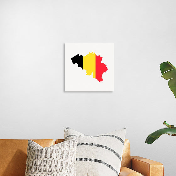 "Belgium flag map"