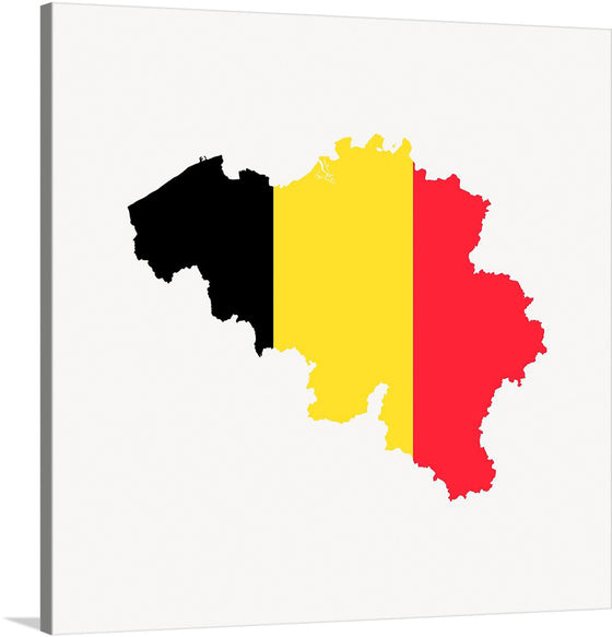 The “Belgium flag map” is a unique and eye-catching print that would make a great addition to any home or office. The print features a map of Belgium in the colors of the country’s flag - black, yellow, and red.