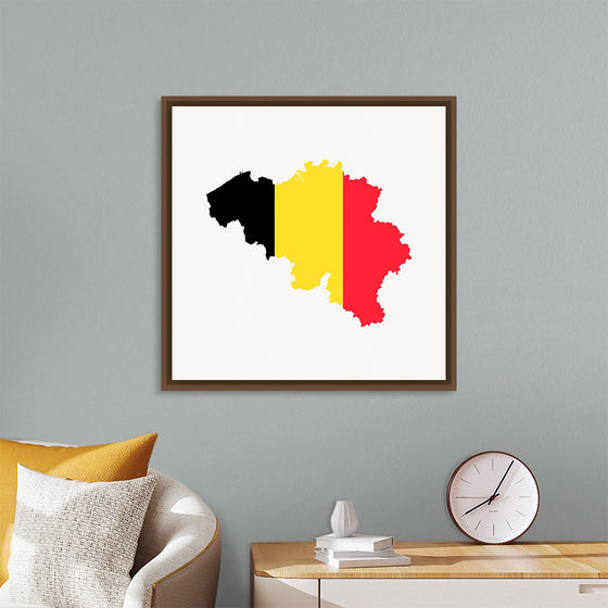 "Belgium flag map"