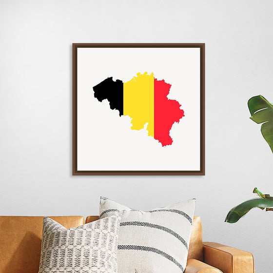 "Belgium flag map"