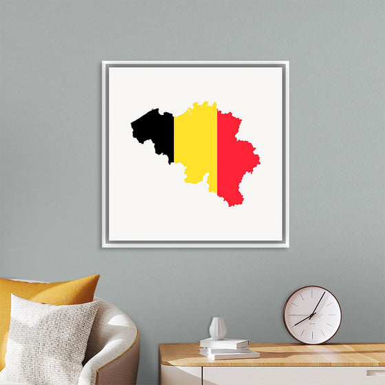 "Belgium flag map"