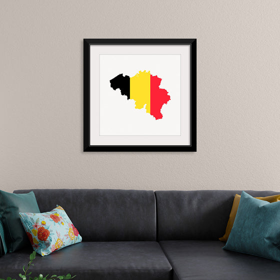 "Belgium flag map"