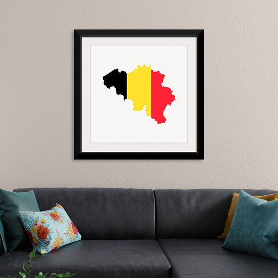 "Belgium flag map"