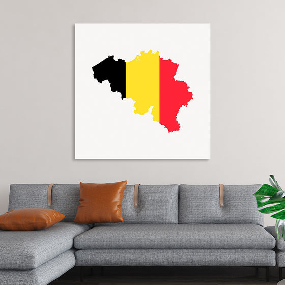 "Belgium flag map"